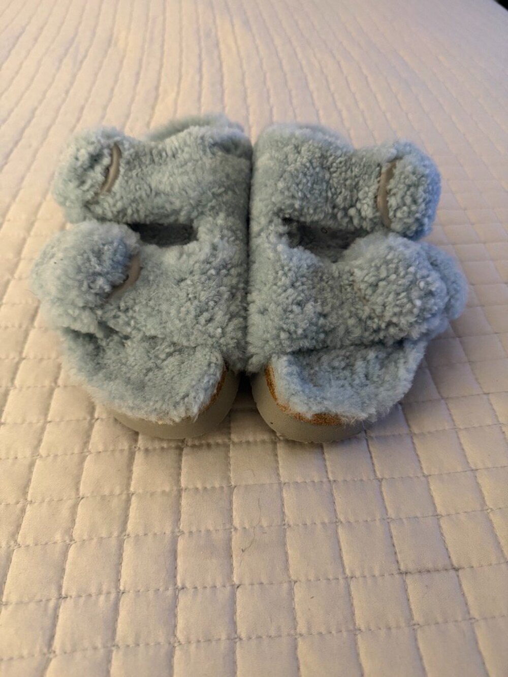 Papillio by Birkenstock Arizona Teddy Shearling Platform Sandals EU 39